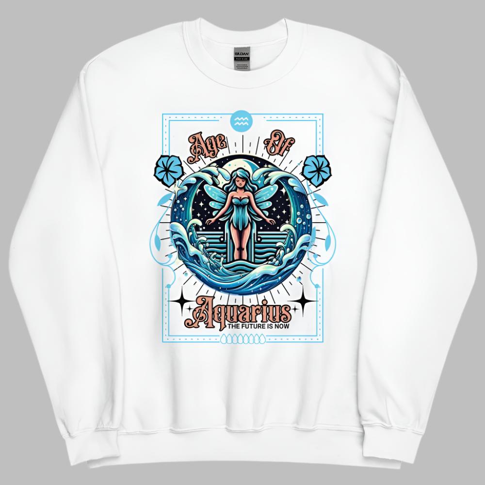 Age of Aquarius Fairy Sweatshirt - White Color - https://ascensionemporium.net
